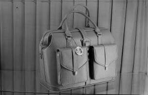 Tasche von JFC (?) gegründet 1857 auf der Leipziger Herbstmesse 1955