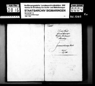 Feuerversicherungsbuch in Indelhausen mit Maisenburg, angelegt durch Verwaltungsaktuar Goez, mit alphabetischem Namensregister