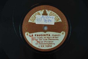 La favorita : "Una vergine, un angiol di Dio" (Es war eine holde Unbekannte) / (Donizetti)