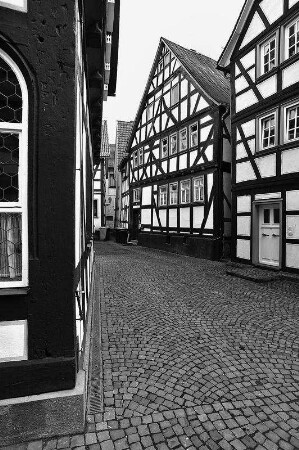 Fachwerkhaus; Schotten, Mühlgasse 2, Mühlgasse 8