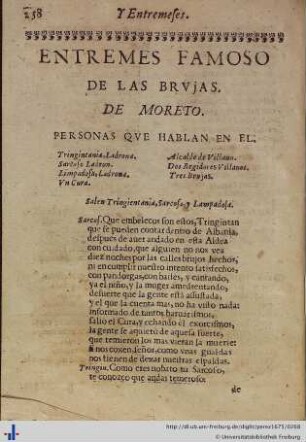 Entremes de las Brujas.