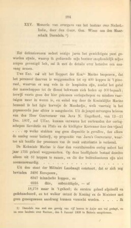 XXV. Memorie van overgave van het bestuur over Nederl.-Indie, ...