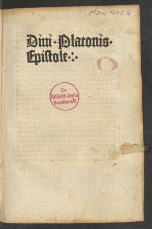 Epistolae. Hrsg. Paulus Niavis