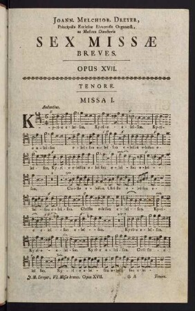 1-13, Missa I. - Missa II.