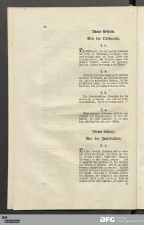Fünfter Abschnitt. Von der Introduktion.