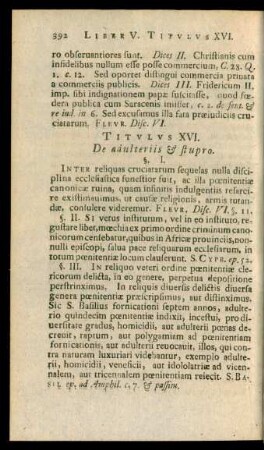 Titulus XVI. De adulteriis & stupro.