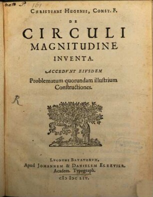 De circuli magnitudine inventa