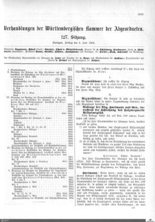 127. Sitzung Stuttgart, 8.6.1900