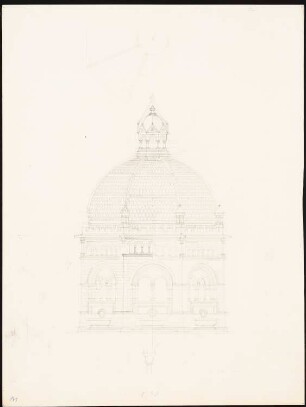 Kaiserbrunnen, Konstantinopel 2. Projekt: Ansicht 1:50