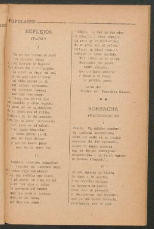 Borracha : (Tango-canción)