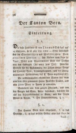 Der Canton Bern.