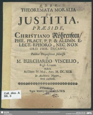 Theoremata moralia de iustitia