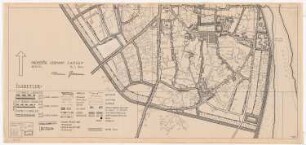 Stadtplanung, Adana Gesamtbebauungsplan: Vier Blätter A-D, hier Teilblatt C, 1:2000, Maßstabsleiste