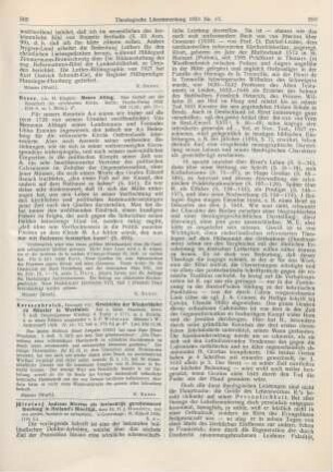 389 [Rezension] Kerssenbroick, Hermann von, Geschichte der Wiedertäufer zu Münster in Westfalen