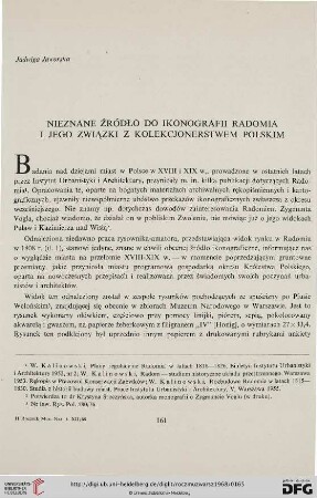 12: Nieznane źródło do ikonografii Radomia i jego związki z kolekcjonerstwem polskim