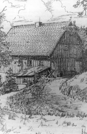 Ohorn. Sägemühle, aus: Heimatbuch von Ohorn, 1952