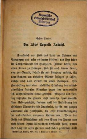 Ludwig der Vierzehnte oder Die Komödie des Lebens : Roman von A. E. Brachvogel. 3