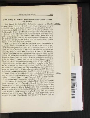 c) Der Rückzug der deutschen und österreichisch=ungarischen Truppen aus Serbien.