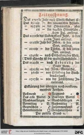 Zeitrechnung
