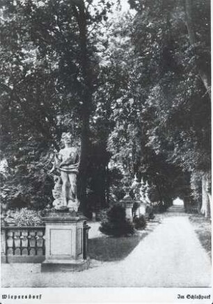 Schlosspark in Wiepersdorf : Bauwesen - Herrenhäuser. Ort: Wiepersdorf. Schlosspark.