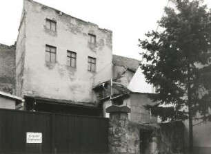 Radeberg, Am Markt 6. Wohnhaus mit Laden (ab 1741). Hofseite