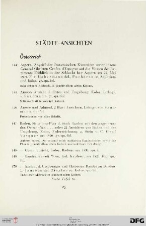 Städte-Ansichten (Nr. 144-301)