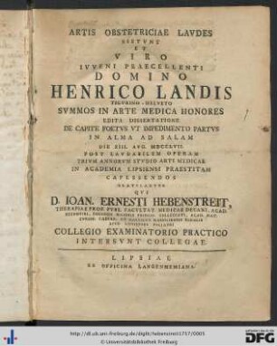 Artis Obstetriciae Lavdes