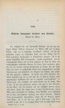113-134 Wilhelm Emmanuel Freiherr von Ketteler, Bischof von Mainz