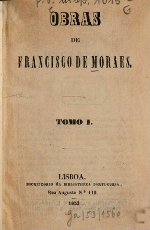 Obras, Tomo I