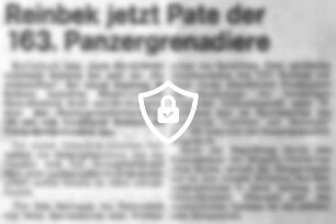 Reinbek jetzt Pate der 163. Panzergrenadiere
