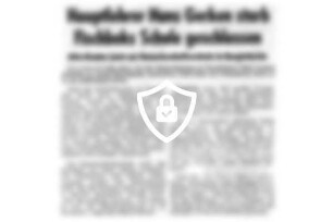 Hauptlehrer [Name maskiert] starb - Fischbeks Schule geschlossen