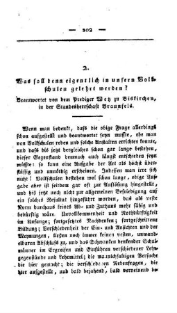 Was soll eigentlich in unseren Volkschulen gelehrt werden?