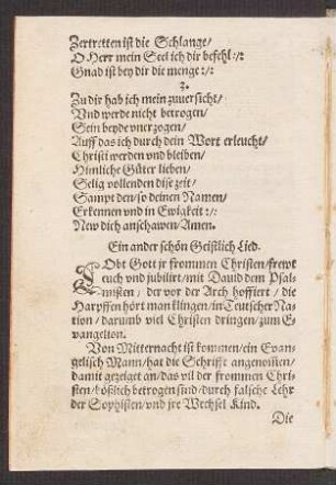 Ein ander schœn Geistlich Lied.