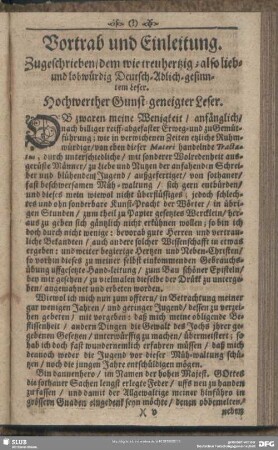Vortrab und Einleitung