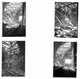 Engelbergtunnel, km 581,940 - 582,260 Vorbau im Sprengtrichter