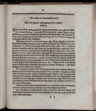 Das acht und zwentzigst Capitel. Wie ein zuvor erbauwtes Ort zuverbesseren.