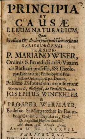 Principia et causae rerum naturalium