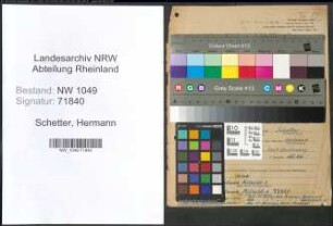 Entnazifizierung Hermann Schetter , geb. 04.09.1904 (Beamter)