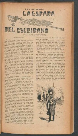 La espada del escribano : PBT novelesco
