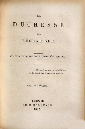 Les sept péchés capitaux, 1,2. L' orgueil : la duchesse