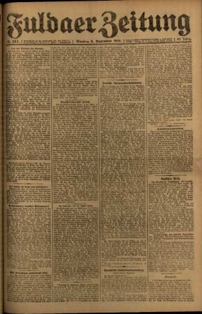 Ausgabe vom Montag, den 08. Dezember 1919.
