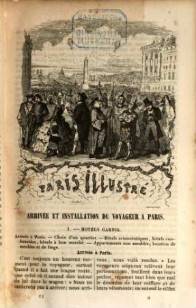 Paris illustré : son histoire, ses monuments, ses musées, son administration, son commerce et ses plaisirs ; nouveau guide des voyageurs avec 18 plans et 280 vignettes dessinées par Lancelot et Thérond ...