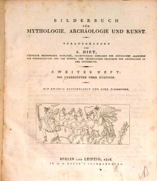 Bilderbuch für Mythologie, Archaeologie und Kunst, [2,2]. Die Untergötter oder Dämonen