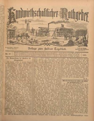 22: Beilage vom Montag, 18. Oktober 1897