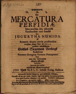 De mercatura perfidiae