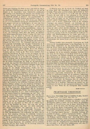 508-510 [Rezension] Merz, Georg, Priesterlicher Dienst im kirchlichen Handeln
