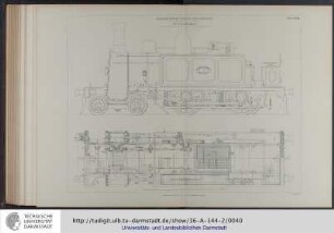 Standard Outside Cylinder Tank Locomotive, designed by Mr. William Adams, Locomotive Superindentend for the North London Railway