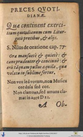 Preces Quotidianæ