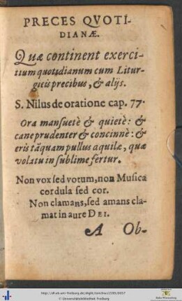 Preces Quotidianæ