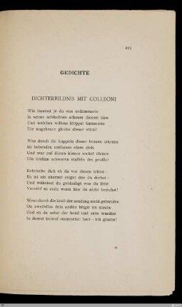 Dichterbildnis mit Colleoni